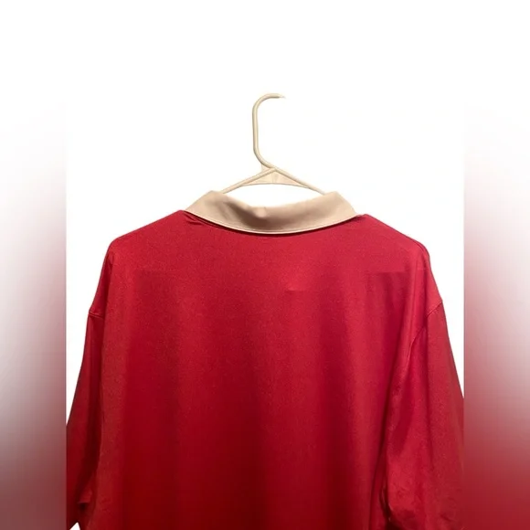 Nike Men's Dri Fit golf polo. Size‎ XL. Light Red/Salmon colored. Good condition - Picture 5 of 7